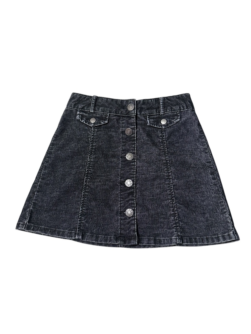 BDG / Black Mini Corduroy Skirt / Size 0 / Grunge Y2K Modern Casual Preppy